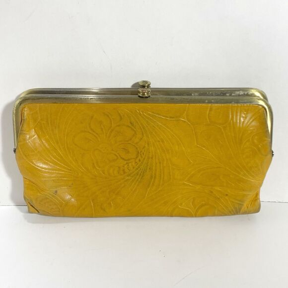 Hobo Tooled Leather Framed Wallet Women’s - Picture 10 of 13